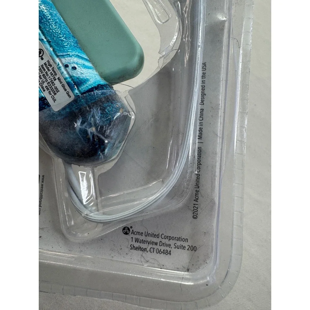 Westcott ProjectMate High Temp Mini Glue Gun Blue Marble 17582 Craft Tool NEW